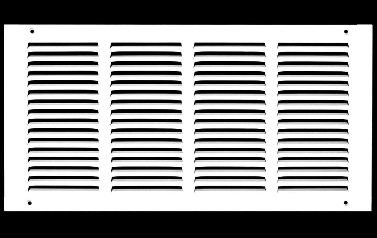 18&quot;W X 6&quot;H [Duct Opening] Steel Air Vent Return Grille - HVAC VENT DUCT COVER DIFFUSER - [Outer Dimensions: 19.75&quot;W X 7.75&quot;H] - HVAC Premium170 18X06 FBA