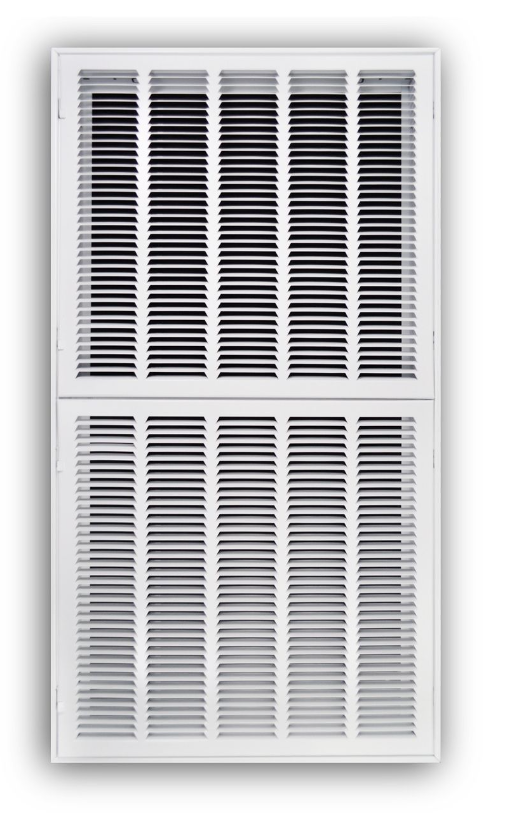 20&quot; X 40&quot; Steel Return Air Filter Grille for 1&quot; Filter - Fixed Hinged - [Outer Dimensions: 22 5/8&quot; X 42 5/8&quot;]