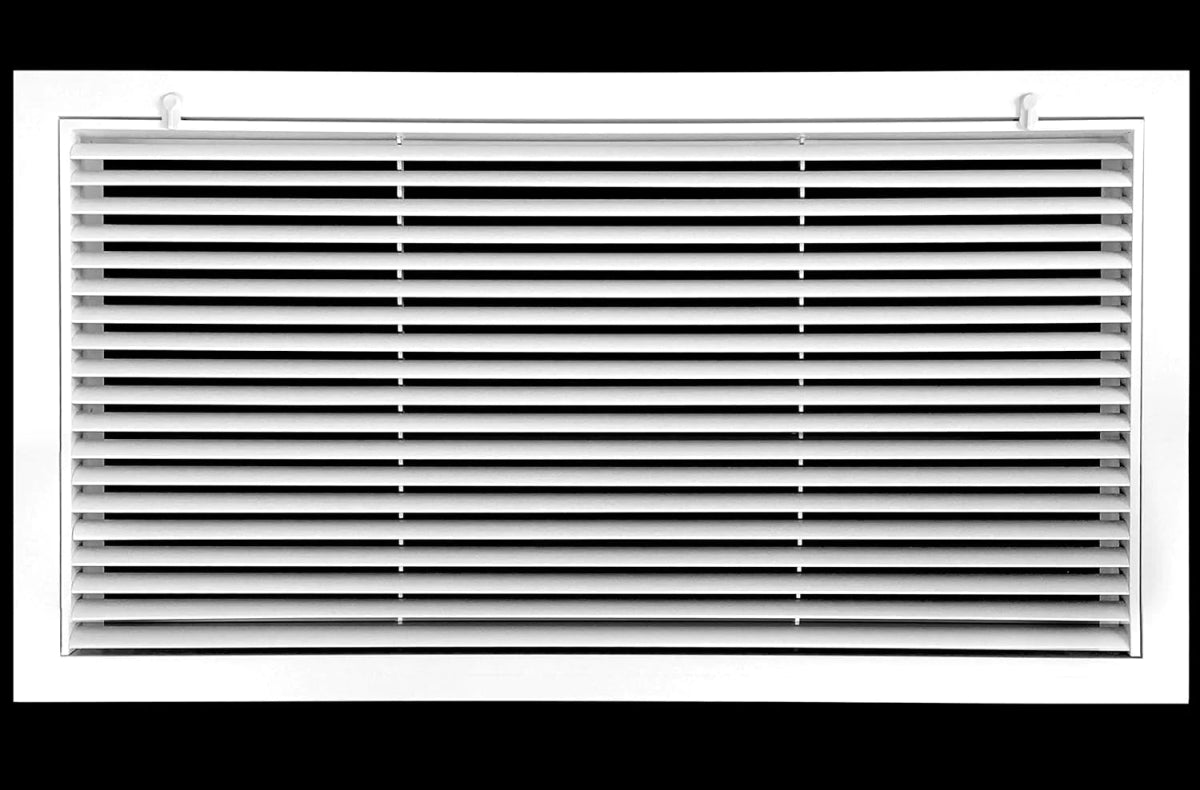 20" X 10" ALUMINUM RETURN FILTER GRILLE FOR 1" FILTER - EASY AIRFLOW - LINEAR BAR GRILLES - HVAC PremiumRFG2010AL