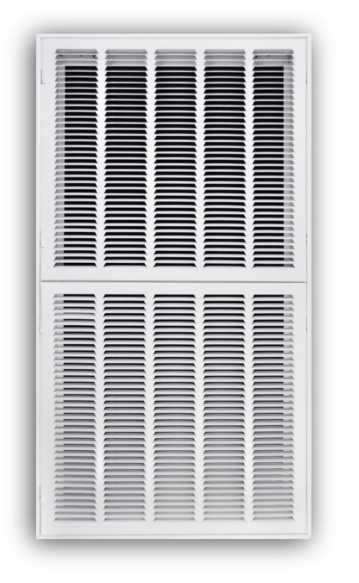 20" X 40" Steel Return Air Filter Grille for 1" Filter - Fixed Hinged - [Outer Dimensions: 22 5/8" X 42 5/8"] - HVAC Premium190 20X40 FBA
