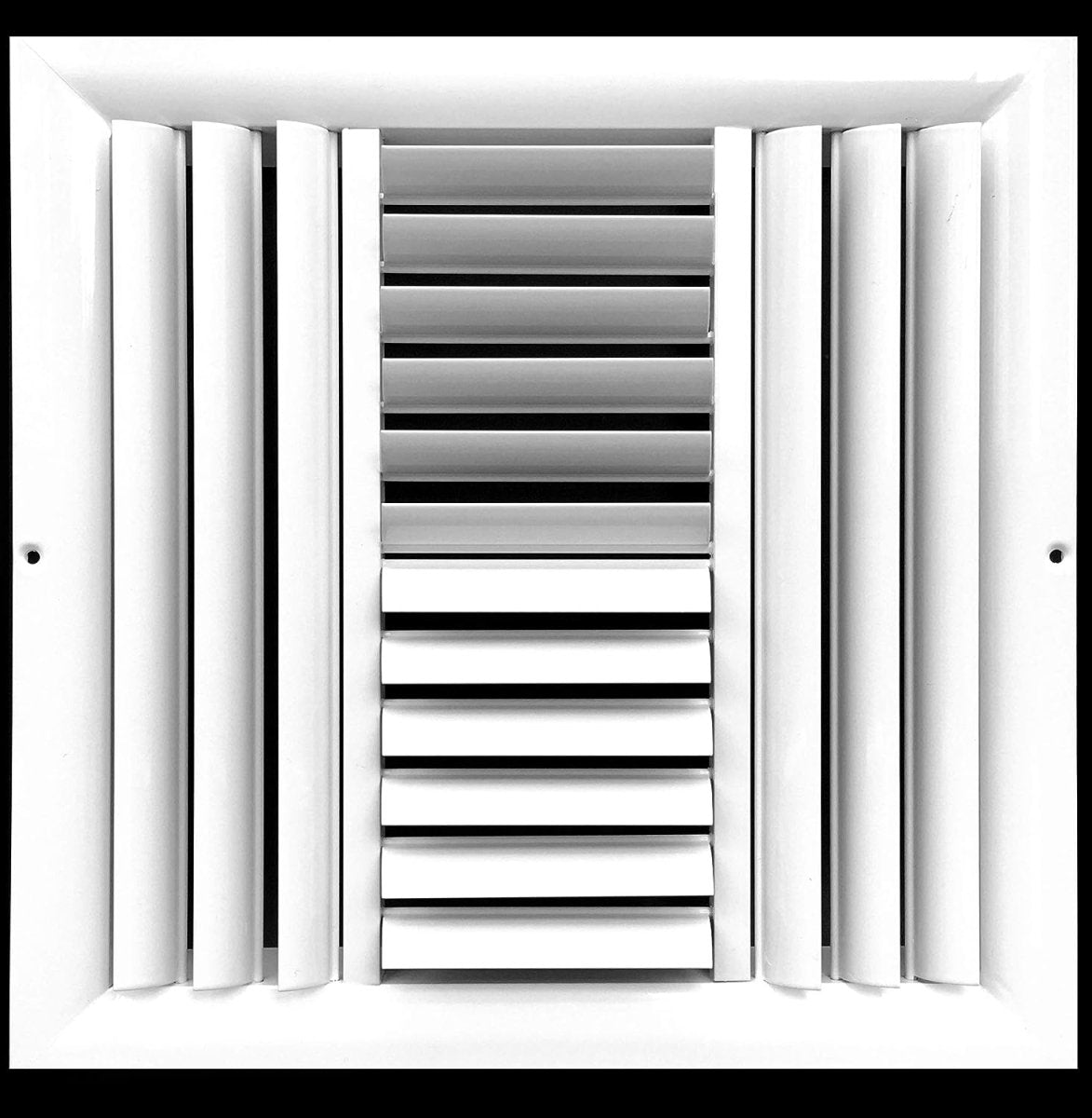 20"W X 20"H [Duct Opening] 4 - Way Aluminum Curved Blade Adjustable Air Supply HVAC Diffuser [Outer Dimensions: 21.75"W X 21.75"H] - HVAC PremiumCADJB4 - C - 2020