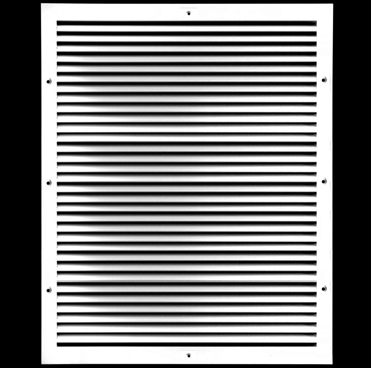 20"W X 40"H [Duct Opening] ALUMINUM RETURN GRILLE - Easy Air Flow - Linear Bar Grilles [Outer Dimensions: 21.875"W X 41.875"H] - HVAC PremiumRG2040AL