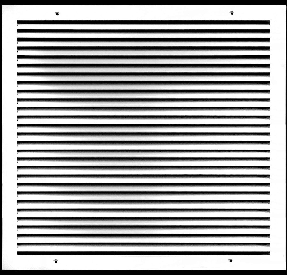 22"W X 22"H [Duct Opening] ALUMINUM RETURN GRILLE - Easy Air Flow - Linear Bar Grilles [Outer Dimensions: 23.875"W X 23.875"H] - HVAC PremiumRG2222AL