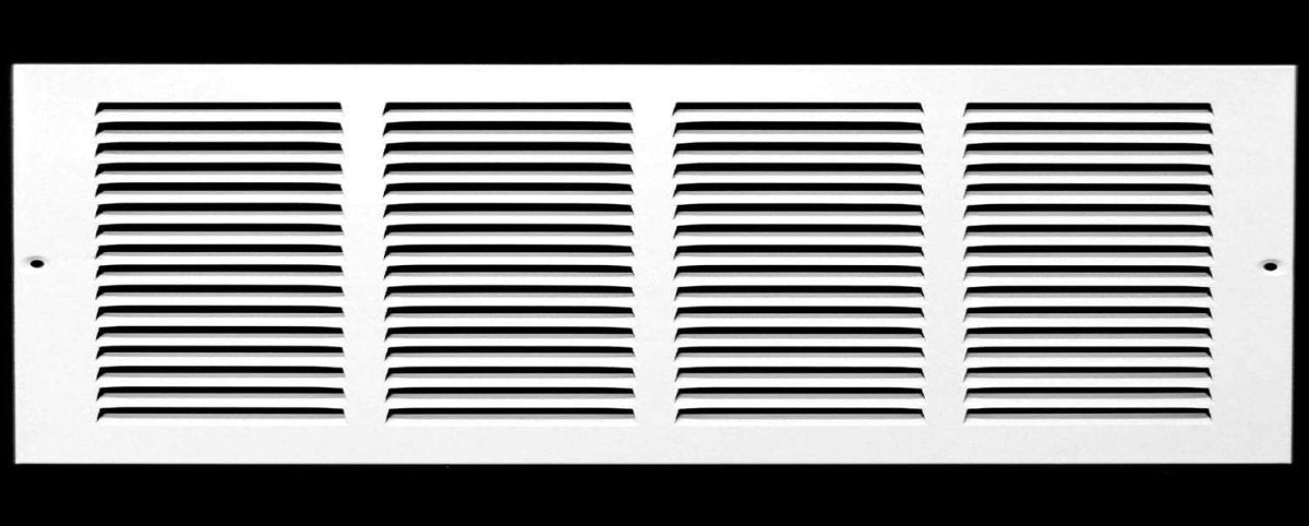 22"W X 6"H [Duct Opening] Steel Air Vent Return Grille - HVAC VENT DUCT COVER DIFFUSER - [Outer Dimensions: 23.75"W X 7.75"H] - HVAC PremiumRG226 HP
