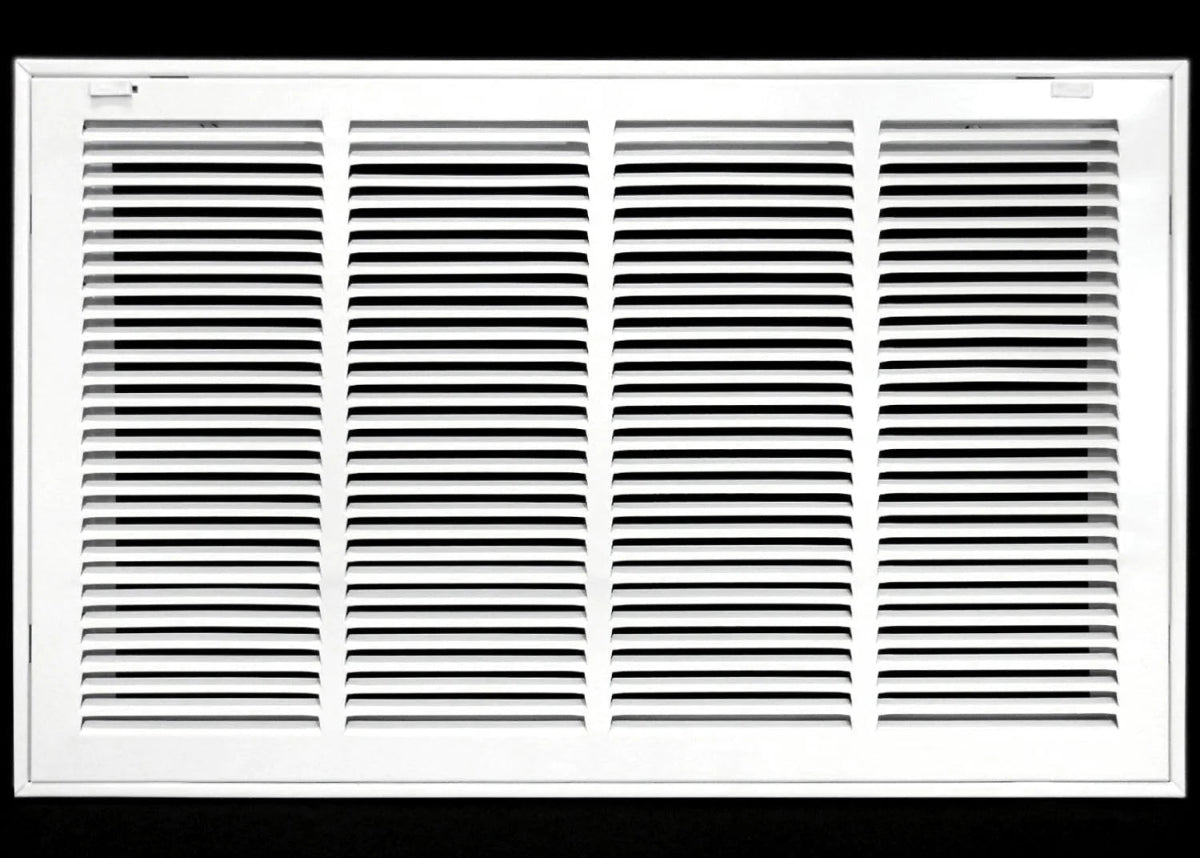 24" X 10" Steel Return Air Filter Grille for 1" Filter - Removable Frame - [Outer Dimensions: 26 5/8" X 12 5/8"] - HVAC Premium190RF 24X10