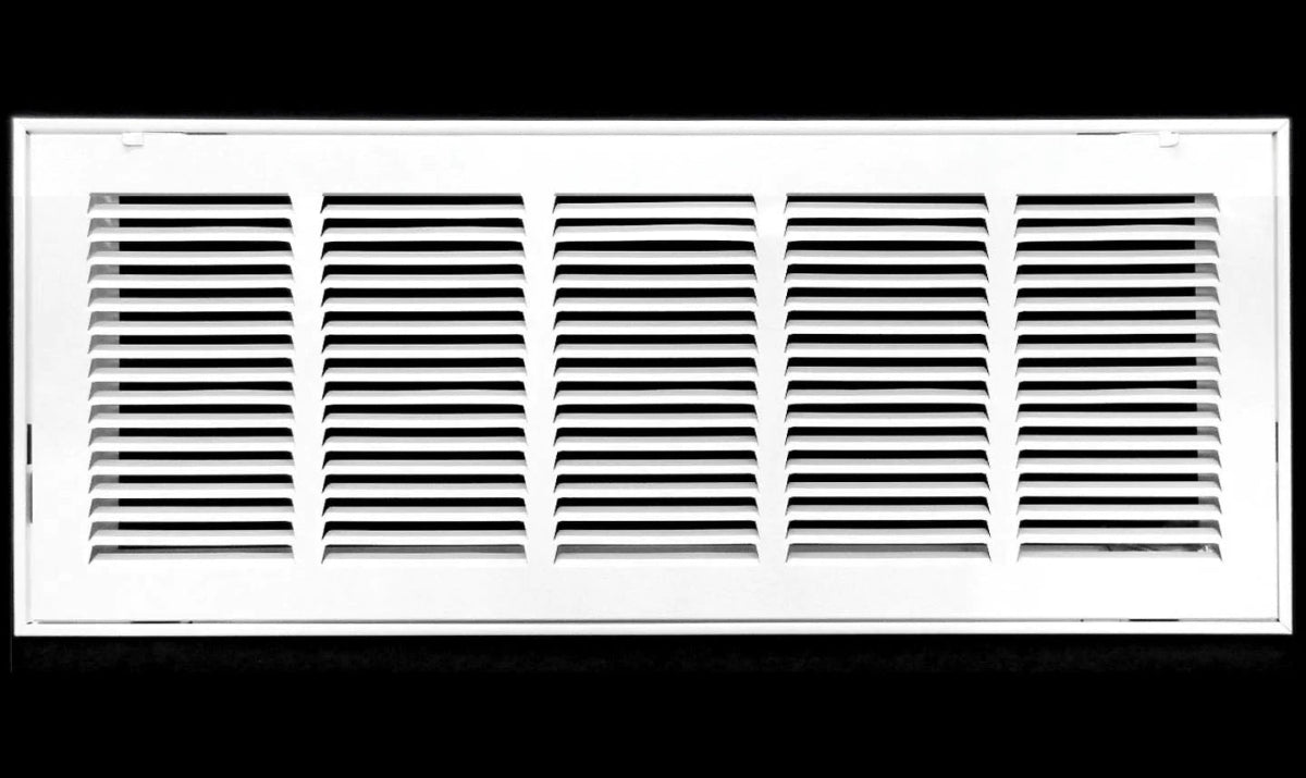 24" X 6" Steel Return Air Filter Grille for 1" Filter - Removable Frame - [Outer Dimensions: 26 5/8" X 8 5/8"] - HVAC Premium190RF 24X06 FBA