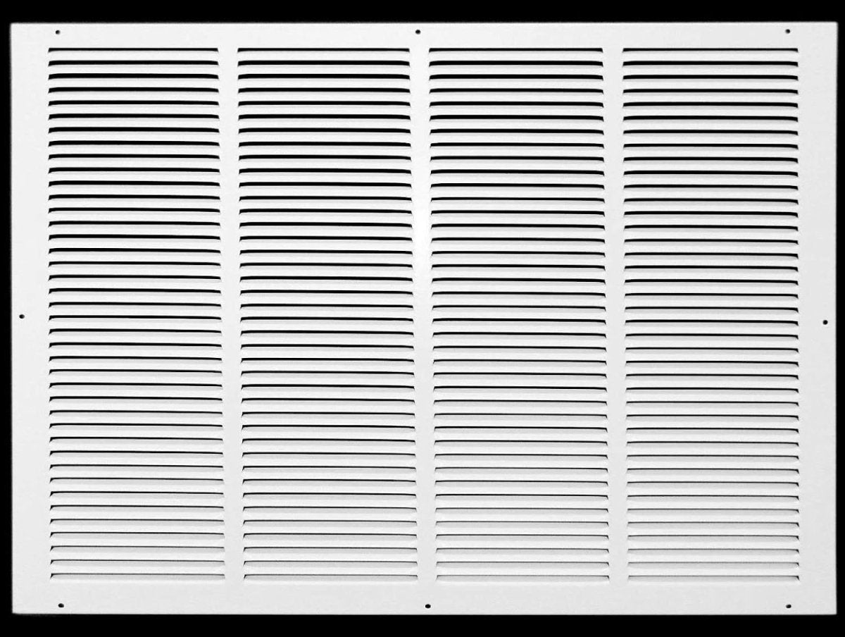 24"W X 18"H [Duct Opening] Steel Air Vent Return Grille - HVAC VENT DUCT COVER DIFFUSER - [Outer Dimensions: 25.75"W X 19.75"H] - HVAC Premium170 24X18 - HP
