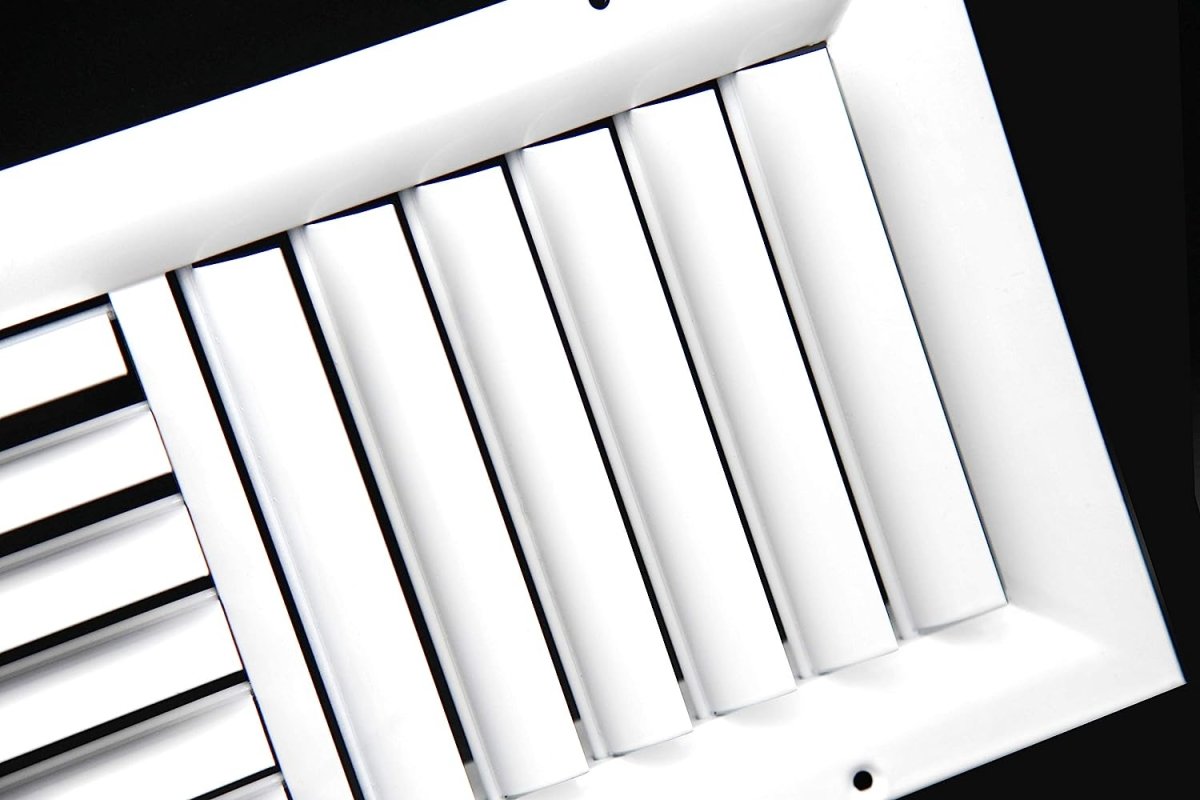 24&quot;W X 6&quot;H [Duct Opening] 3 - Way Aluminum Curved Blade Adjustable Air Supply HVAC Diffuser [Outer Dimensions: 25.75&quot;W X 7.75&quot;H] - HVAC PremiumCADJB3 - C - 246