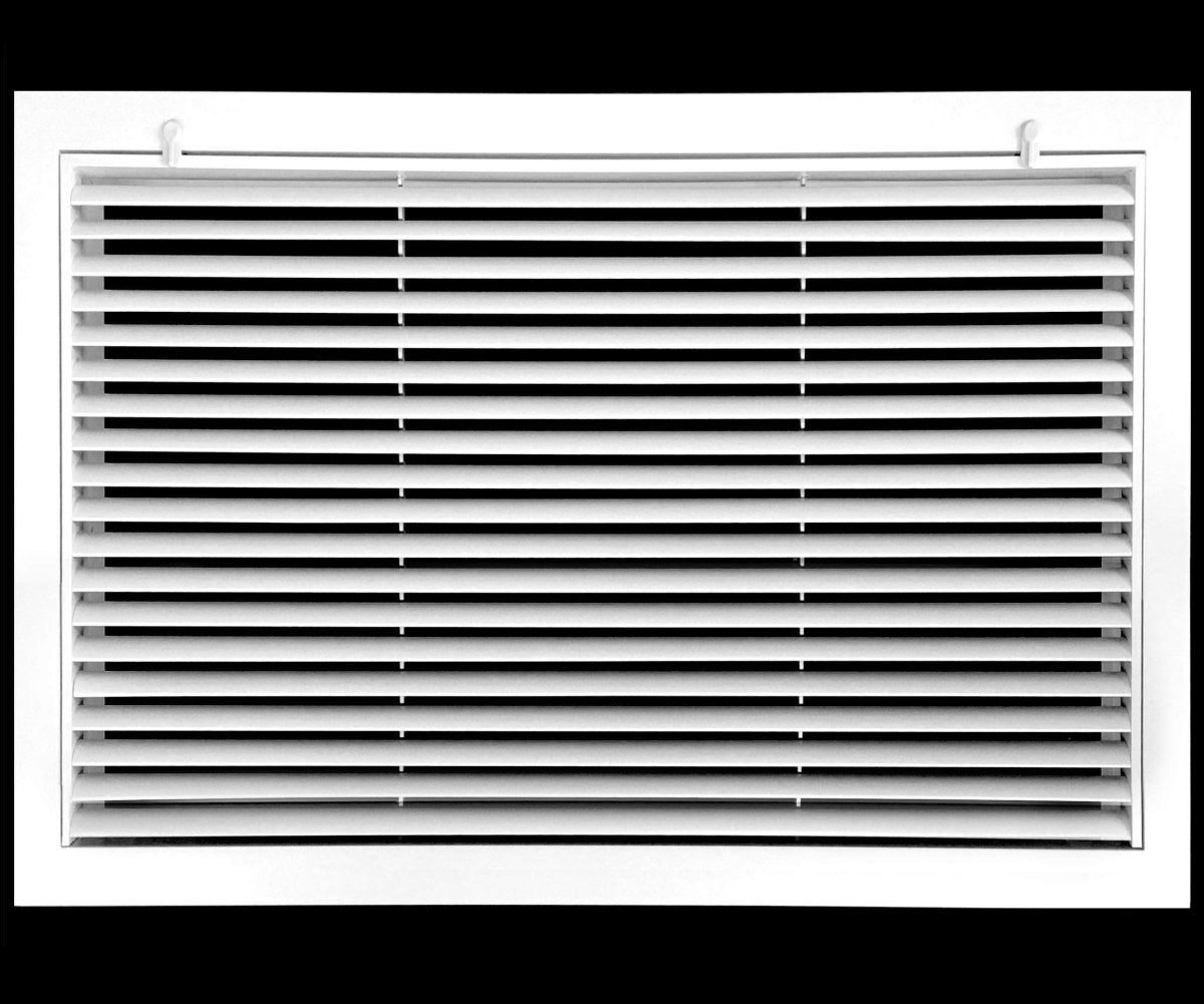 25" X 12" ALUMINUM RETURN FILTER GRILLE FOR 1" FILTER - EASY AIRFLOW - LINEAR BAR GRILLE - HVAC PremiumRFG2512AL