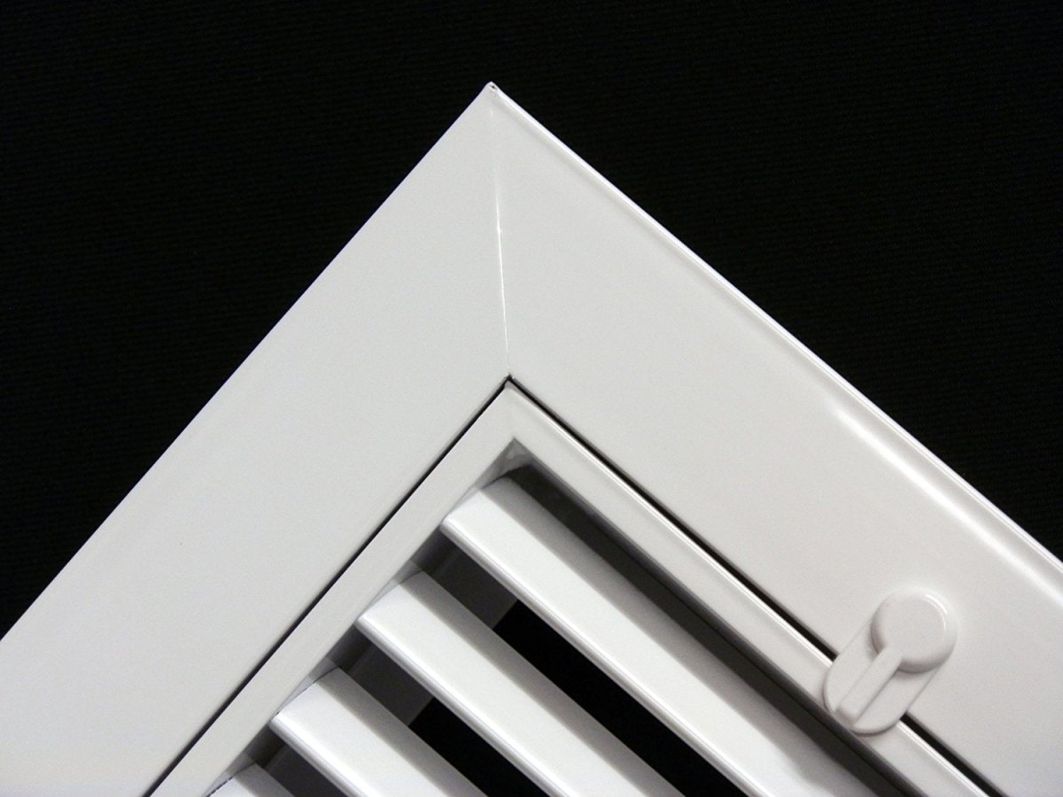 25&quot; X 25&quot; ALUMINUM RETURN FILTER GRILLE FOR 1&quot; FILTER - EASY AIR FLOW - LINEAR BAR GRILLES - HVAC PremiumRFG2525AL