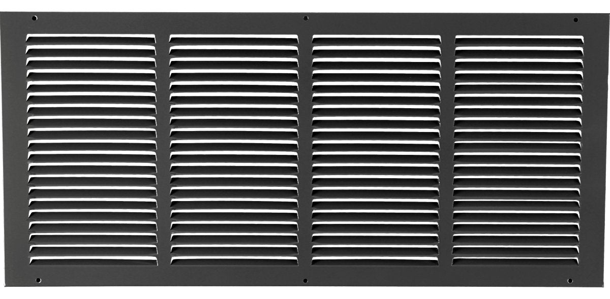 25&quot;W X 16&quot;H [Duct Opening] Steel Air Vent Return Grille - HVAC VENT DUCT COVER DIFFUSER - [Outer Dimensions: 26.75&quot;W X 17.75&quot;H] - HVAC Premium170BL 25X16