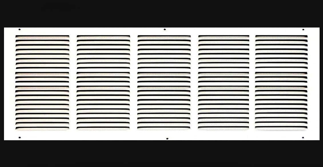 25&quot;W X 6&quot;H [Duct Opening] Steel Air Vent Return Grille - HVAC VENT DUCT COVER DIFFUSER - [Outer Dimensions: 26.75&quot;W X 7.75&quot;H] - HVAC PremiumRG256 HP