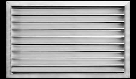 26"w X 20"h Aluminum Exterior Gable Louver Vent for Walls & Crawlspace - Weather - Resistant Air Grille with Screen Mesh - [Outer Dimensions 27.75"w x 21.75"h] - HVAC PremiumLO2620