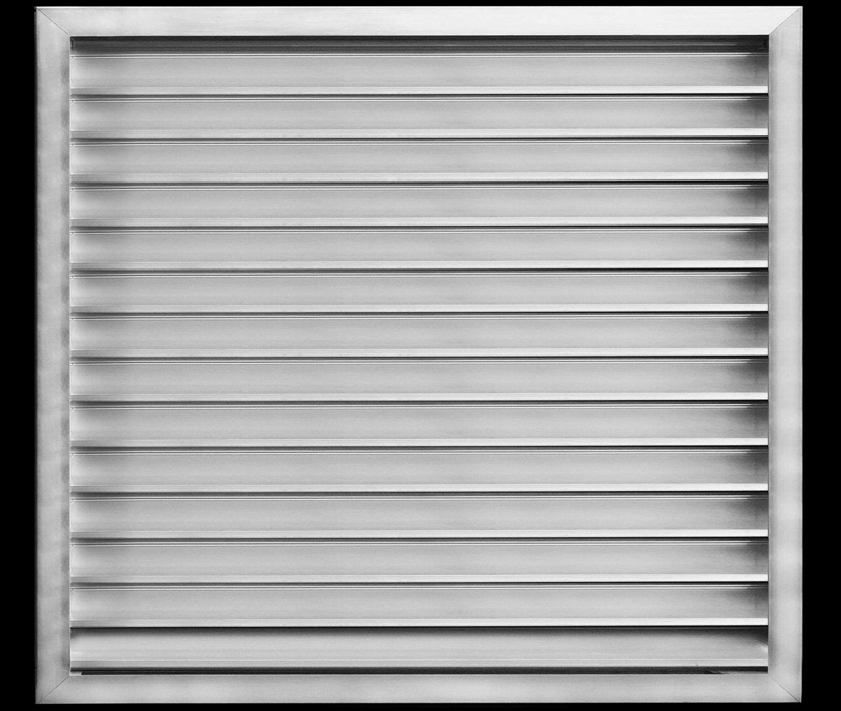 26"w X 28"h Aluminum Exterior Gable Louver Vent for Walls & Crawlspace - Weather - Resistant Air Grille with Screen Mesh - [Outer Dimensions 27.75"w x 29.75"h] - HVAC PremiumLO2628