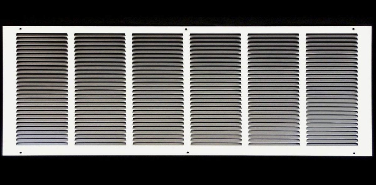 26"W X 6"H [Duct Opening] Steel Air Vent Return Grille - HVAC VENT DUCT COVER DIFFUSER - [Outer Dimensions: 27.75"W X 7.75"H] - HVAC PremiumRG266 HP