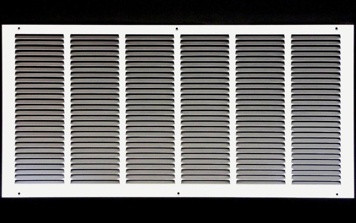 28"W X 16"H [Duct Opening] Steel Air Vent Return Grille - HVAC VENT DUCT COVER DIFFUSER - [Outer Dimensions: 29.75"W X 17.75"H] - HVAC Premium170 28X16 FBA