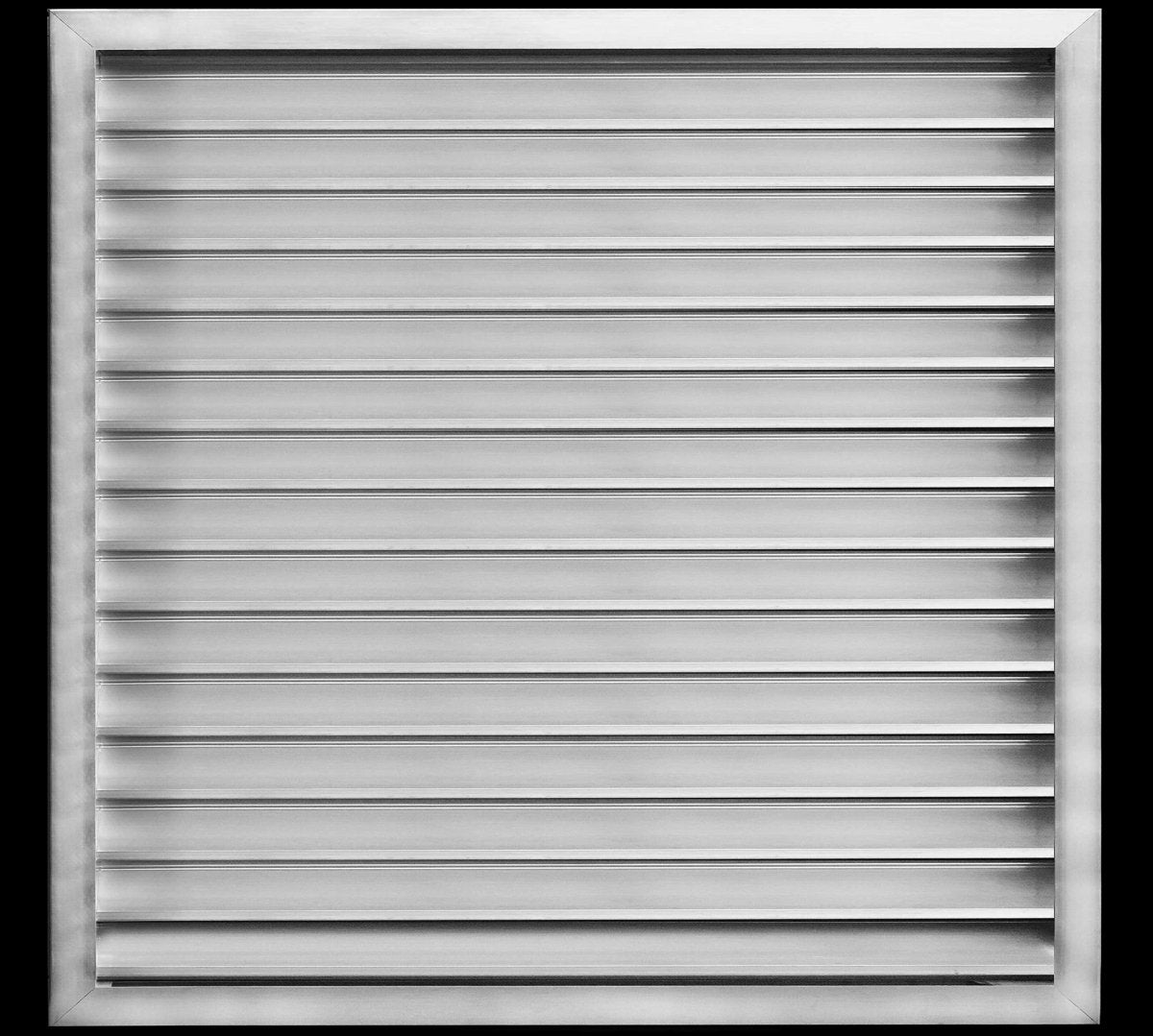 28"w X 30"h Aluminum Exterior Gable Louver Vent for Walls & Crawlspace - Weather - Resistant Air Grille with Screen Mesh - [Outer Dimensions 29.75"w x 31.75"h] - HVAC PremiumLO2830