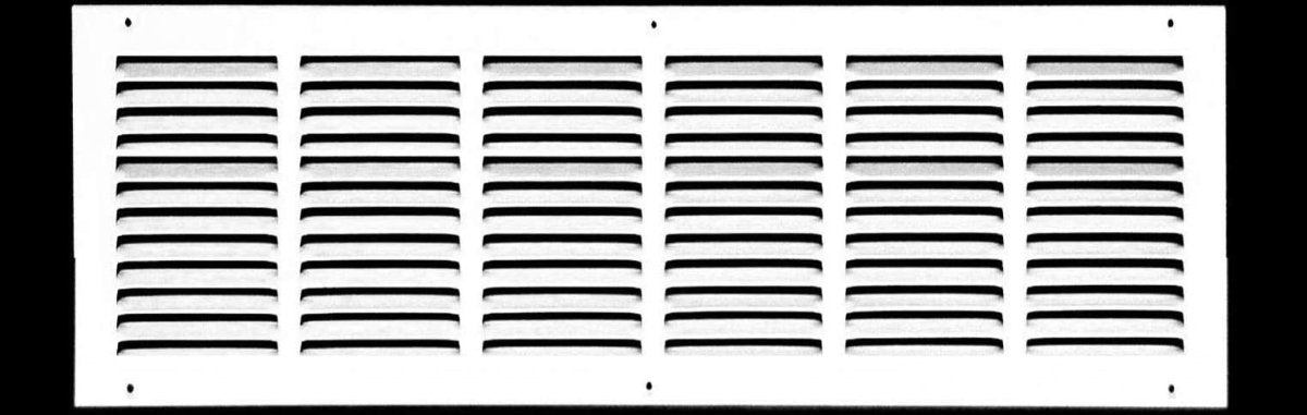 28"W X 6"H [Duct Opening] Steel Air Vent Return Grille - HVAC VENT DUCT COVER DIFFUSER - [Outer Dimensions: 29.75"W X 7.75"H] - HVAC PremiumRG286 HP