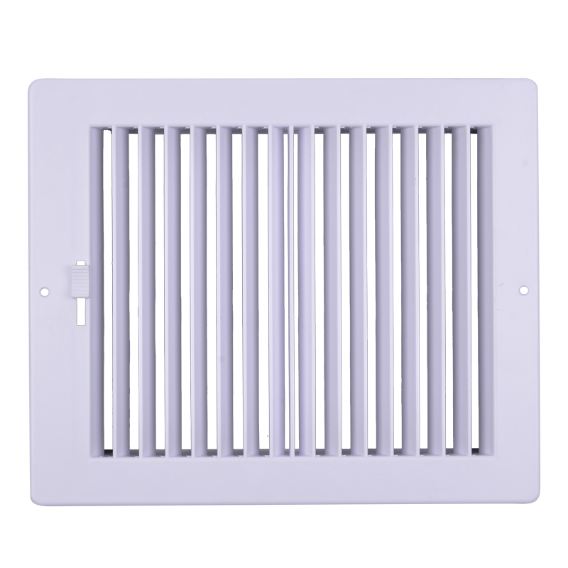 10w X 4&quot;h Never Rust Plastic 2-Way-Vertical Air Supply Register - HVAC Vent Duct Grille - Off White