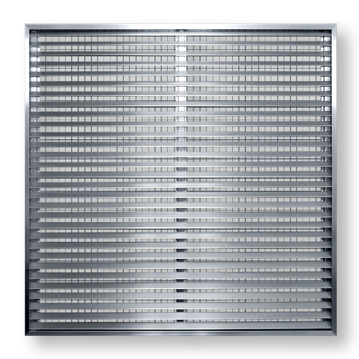 30° Thinline Aluminum Exterior Louver Gable Vent for Walls & Crawlspaces with Screen Protector - HVAC PremiumHPLTL - 30 - CF