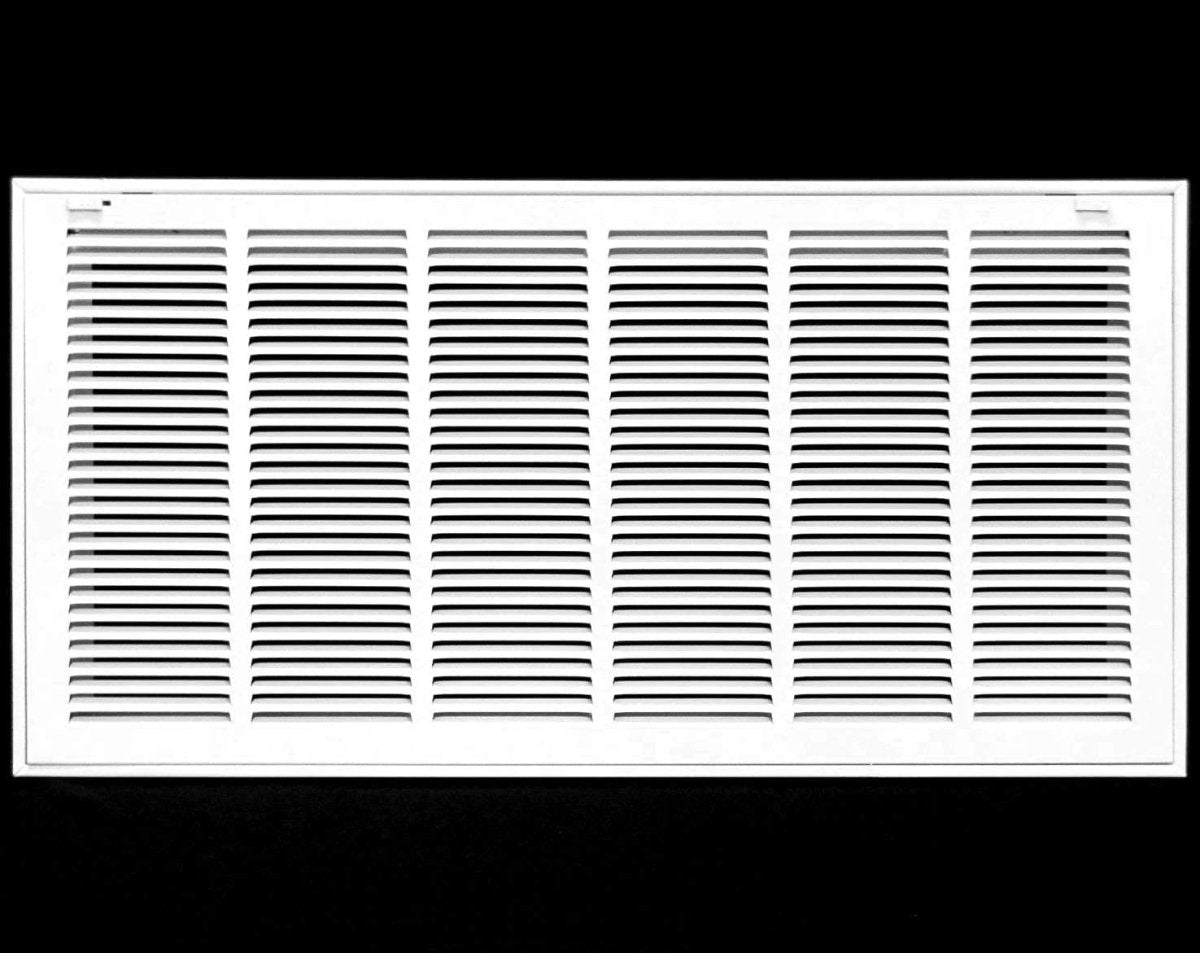 30" X 14" Steel Return Air Filter Grille for 1" Filter - Removable Frame - * Filter Included * [Outer Dimensions: 32 5/8" X 16 5/8"] - HVAC PremiumRFGF3014 - 1