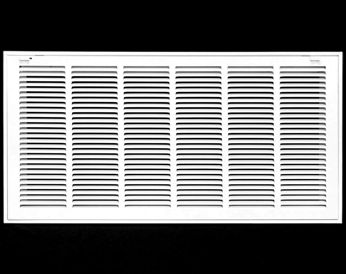 30&quot; X 14&quot; Steel Return Air Filter Grille for 1&quot; Filter - Removable Frame - * Filter Included * [Outer Dimensions: 32 5/8&quot; X 16 5/8&quot;]