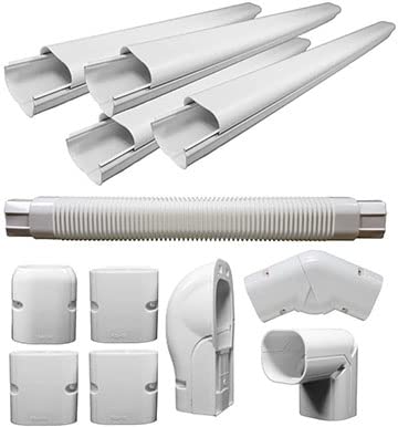 HVAC Premium 4" Mini Split Line Set PVC Pipe Cover Kit