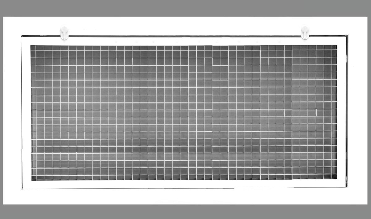 36" x 12" Cube Core Eggcrate Return Air Filter Grille for 1" Filter - HVAC PremiumCRFG3612