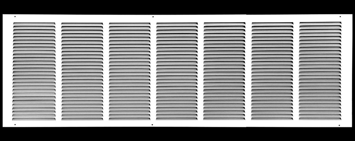 36"W X 16"H [Duct Opening] Steel Air Vent Return Grille - HVAC VENT DUCT COVER DIFFUSER - [Outer Dimensions: 37.75"W X 17.75"H] - HVAC Premium170 36X16 FBA