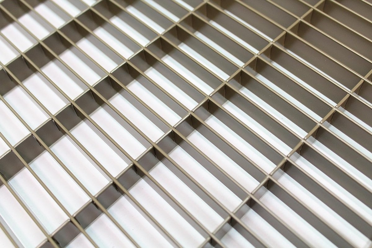 4&quot; X 8&quot; Or 8&quot; X 4&quot; Heavy Duty Floor Grille - Fixed Blades Air Grille - Brown [Outer Dimensions: 5.75 X 9.75] - HVAC PremiumFG48 HP - 1