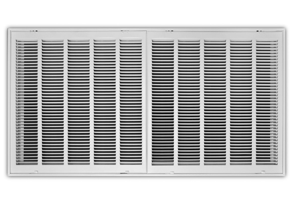 40" X 20" Steel Return Air Filter Grille for 1" Filter - Fixed Hinged - [Outer Dimensions: 42 5/8" X 22 5/8"] - HVAC Premium190 40X20 FBA