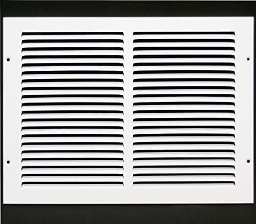 14"W X 10"H [Duct Opening] Steel Air Vent Return Grille - HVAC VENT DUCT COVER DIFFUSER - [Outer Dimensions: 15.75"W X 11.75"H]