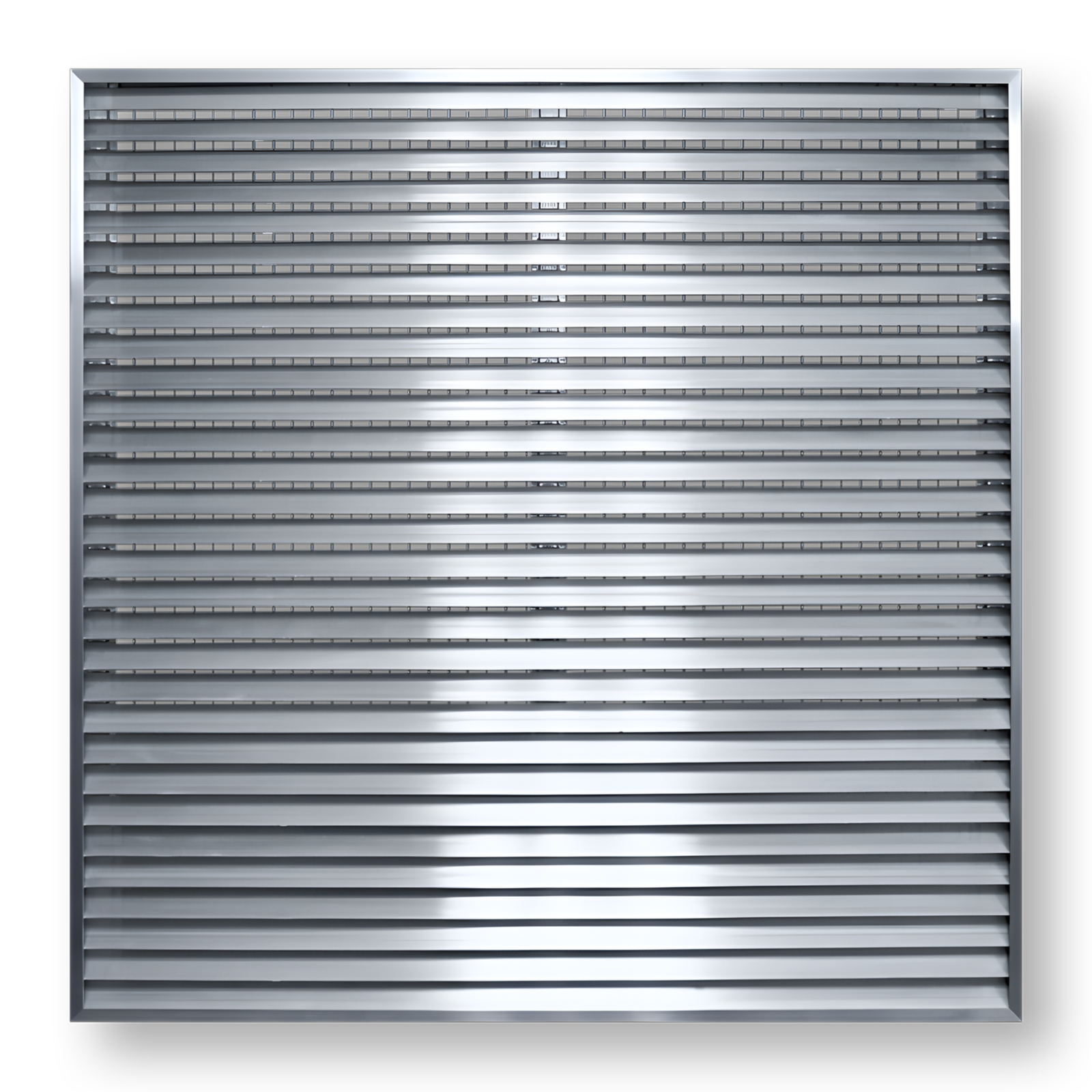 45° Thinline Aluminum Exterior Louver Gable Vent for Walls & Crawlspaces with Screen Protector - HVAC PremiumHPLTL - 45 - CF