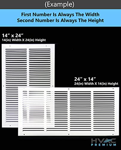 4&quot;W X 6&quot;H [Duct Opening] Steel Air Vent Return Grille - HVAC VENT DUCT COVER DIFFUSER - [Outer Dimensions: 5.75&quot;W X 7.75&quot;H] - HVAC PremiumRG46 HP