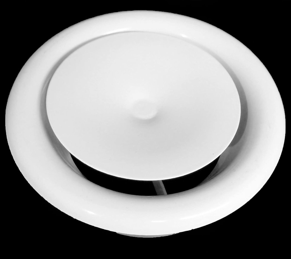 5" Round Air Vent Supply Grille With Sponge Gasket And Mounting Frame - HVAC Vent Duct Register Cover [Outer Dimensions: 7"] - HVAC PremiumRSG5