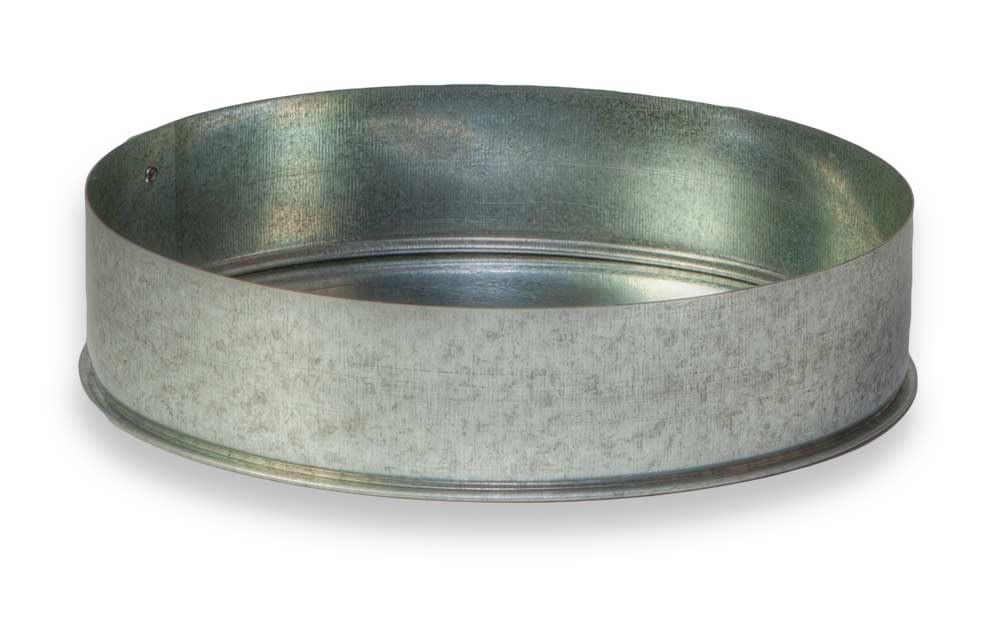 Round Metal Duct End Cap 10" | Compatible with Duct 10" | 26-GAUGE GALVANIZED STEEL METAL