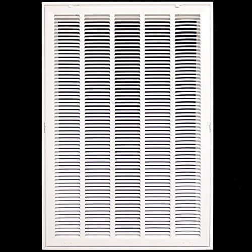 20&quot; X 30&quot; Steel Return Air Filter Grille for 1&quot; Filter - Fixed Hinged - [Outer Dimensions: 22 5/8&quot; X 32 5/8&quot;]