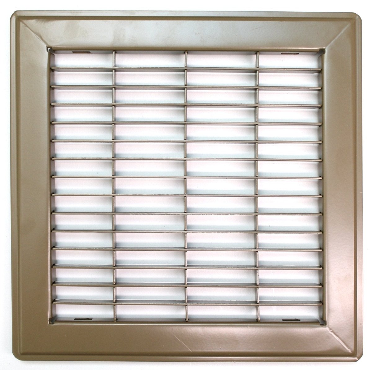 6" X 10" Or 10" X 6" Heavy Duty Floor Grille - Fixed Blades Air Grille - Brown [Outer Dimensions: 7.75 X 11.75] - HVAC PremiumMFFG610 - 1