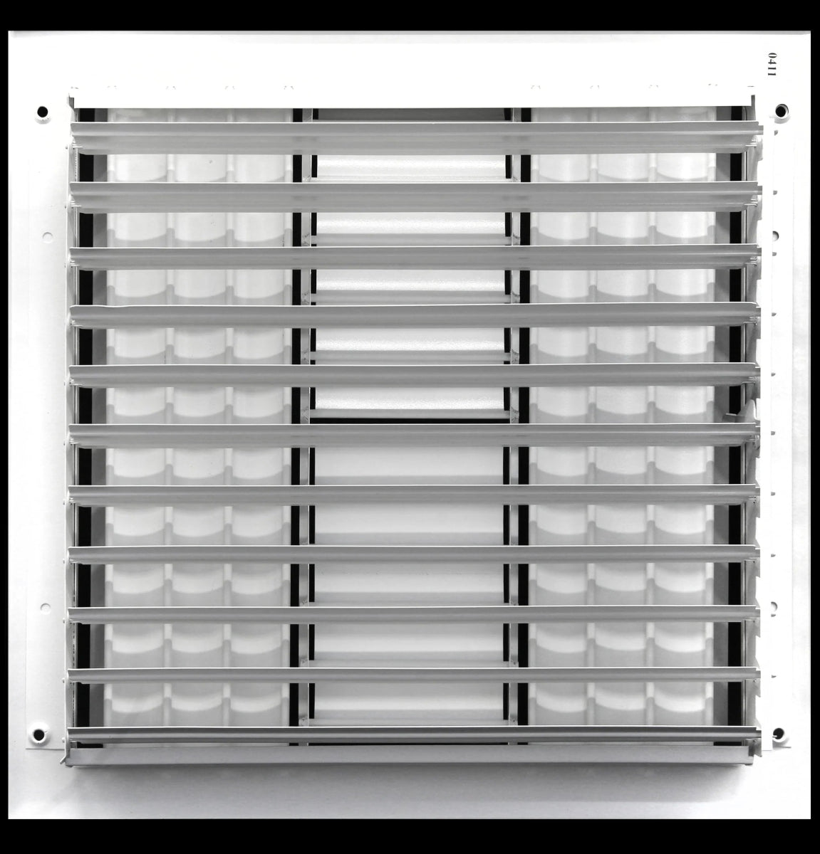 6&quot; X 6&quot; [Duct Opening] 4 - Way Air Vent Adjustable Aluminum Curved Blades Integral Multi - Shutter Damper HVAC Diffuser [Outer Dimensions: 7.75&quot;W X 7.75&quot;H] - HVAC PremiumMFACRA66W4