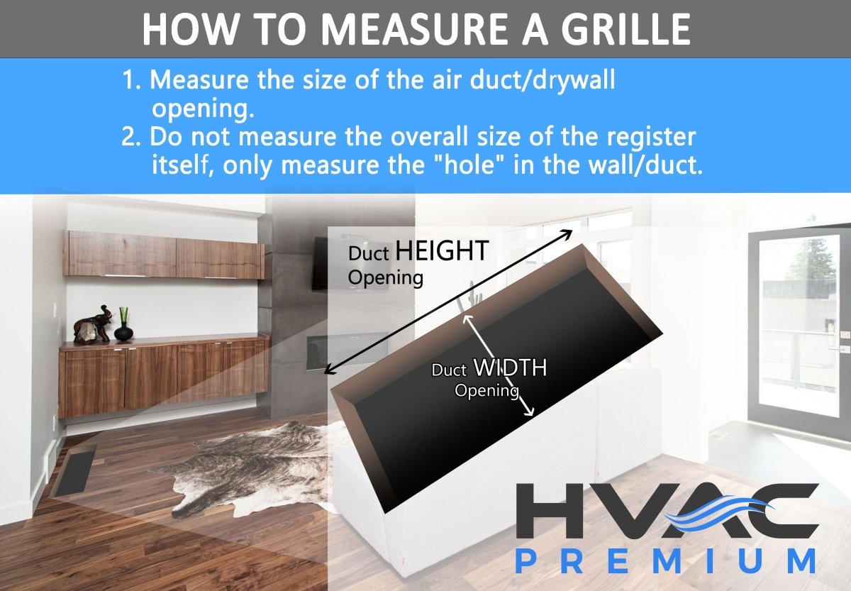 6&quot; X 8&quot; OR 8&quot; X 6&quot; Floor Register with Louvered Design - Heavy Duty Rigid Floor Air Supply with Damper &amp; Lever - Outer Dimensions [ 7.5 X 9.5] - Light Grey - HVAC PremiumFR68GR