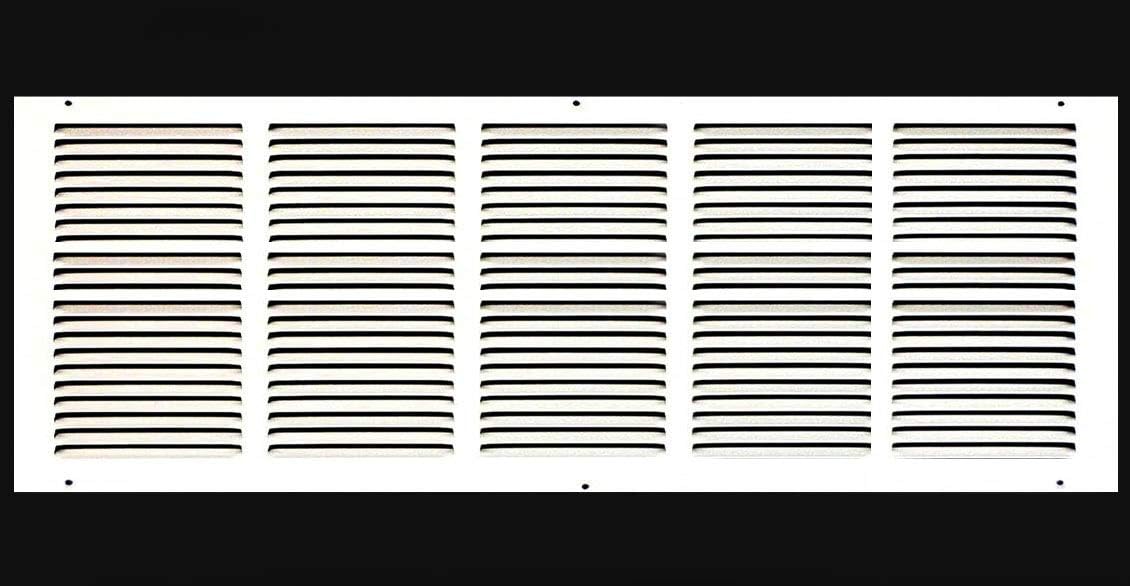 25&quot; X 4&quot; Air Vent Return Grilles - Sidewall and Ceiling - HVAC VENT DUCT COVER DIFFUSER - Steel