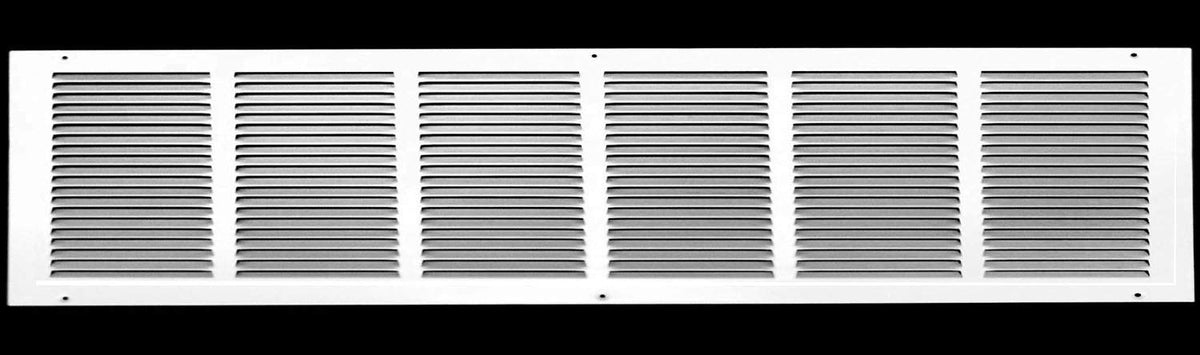 30"W X 4"H [Duct Opening] Steel Air Vent Return Grille - HVAC VENT DUCT COVER DIFFUSER - [Outer Dimensions: 31.75"W X 5.75"H]