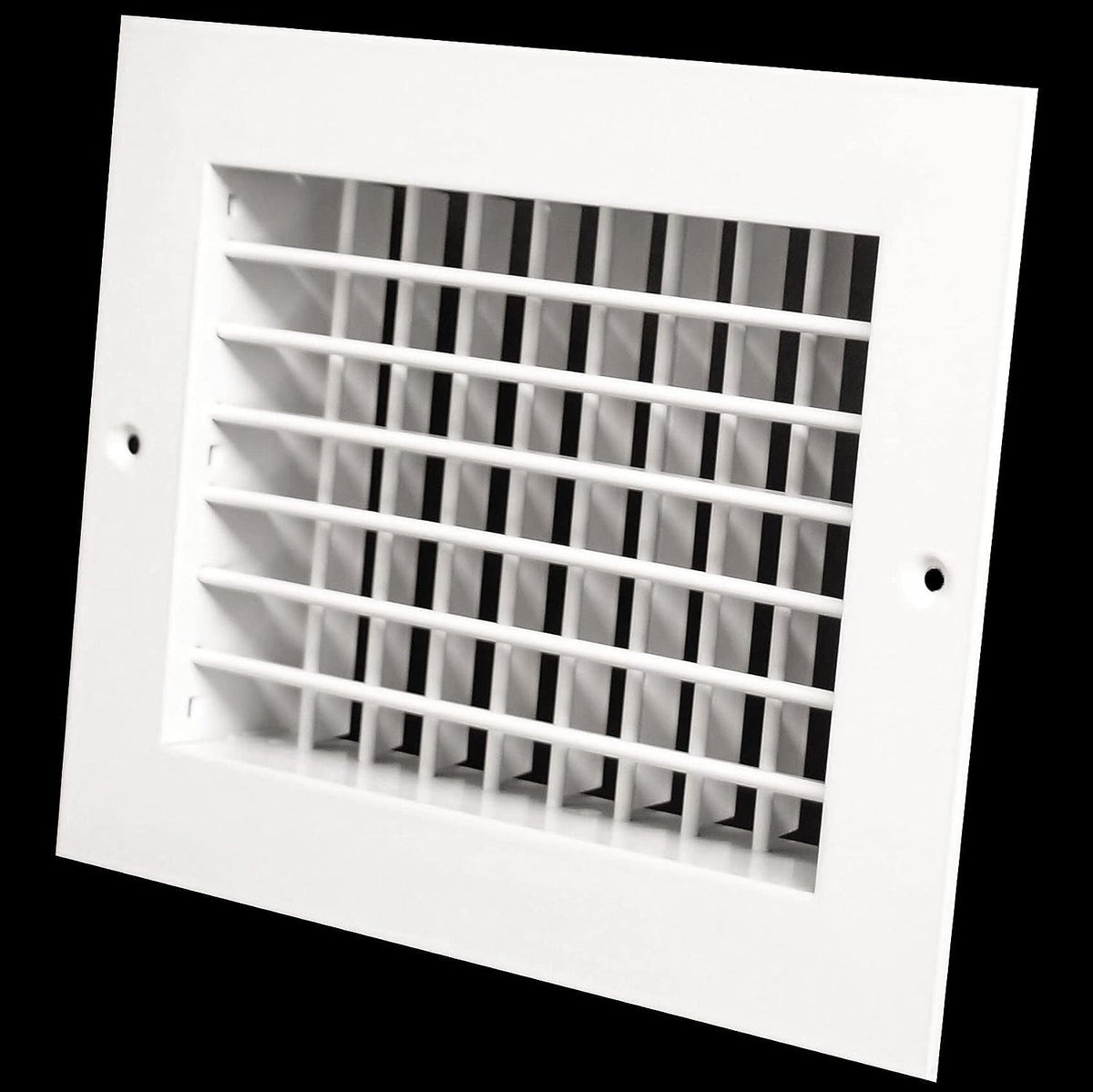 12&quot;w X 10&quot;h Aluminum Double Deflection Adjustable Air Supply HVAC Diffuser - Full Control Vertical/Horizontal Airflow Direction