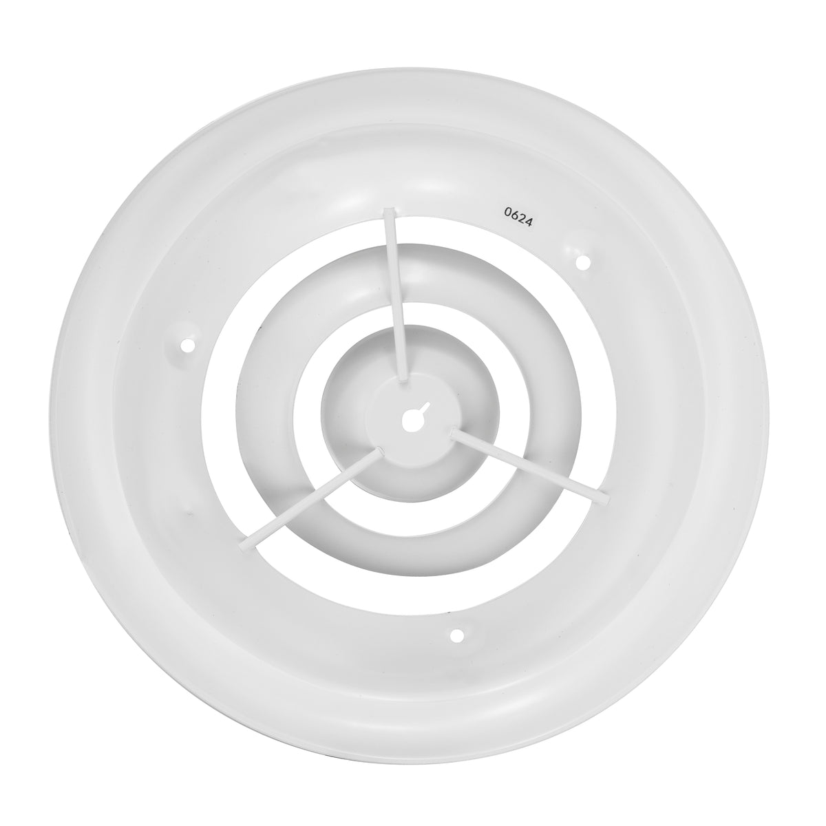 8&quot; [Duct Opening] Round Ceiling Diffuser - Easy Air Flow - HVAC Vent Duct Cover [White] - [Total Outer Dimensions: 12&quot;]