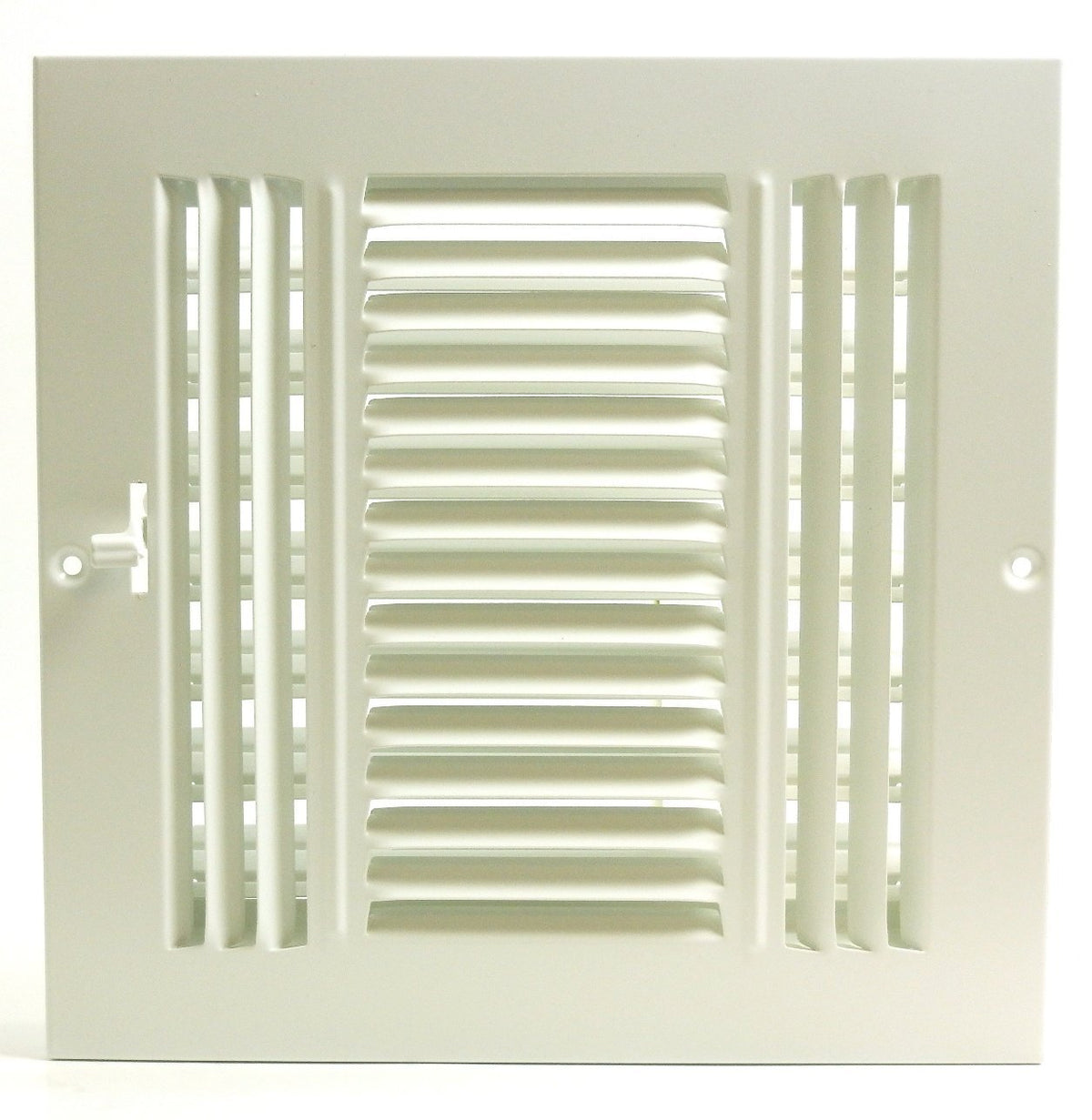 8&quot; X 8&quot; 3-Way AIR SUPPLY GRILLE - DUCT COVER &amp; DIFFUSER - Flat Stamped Face