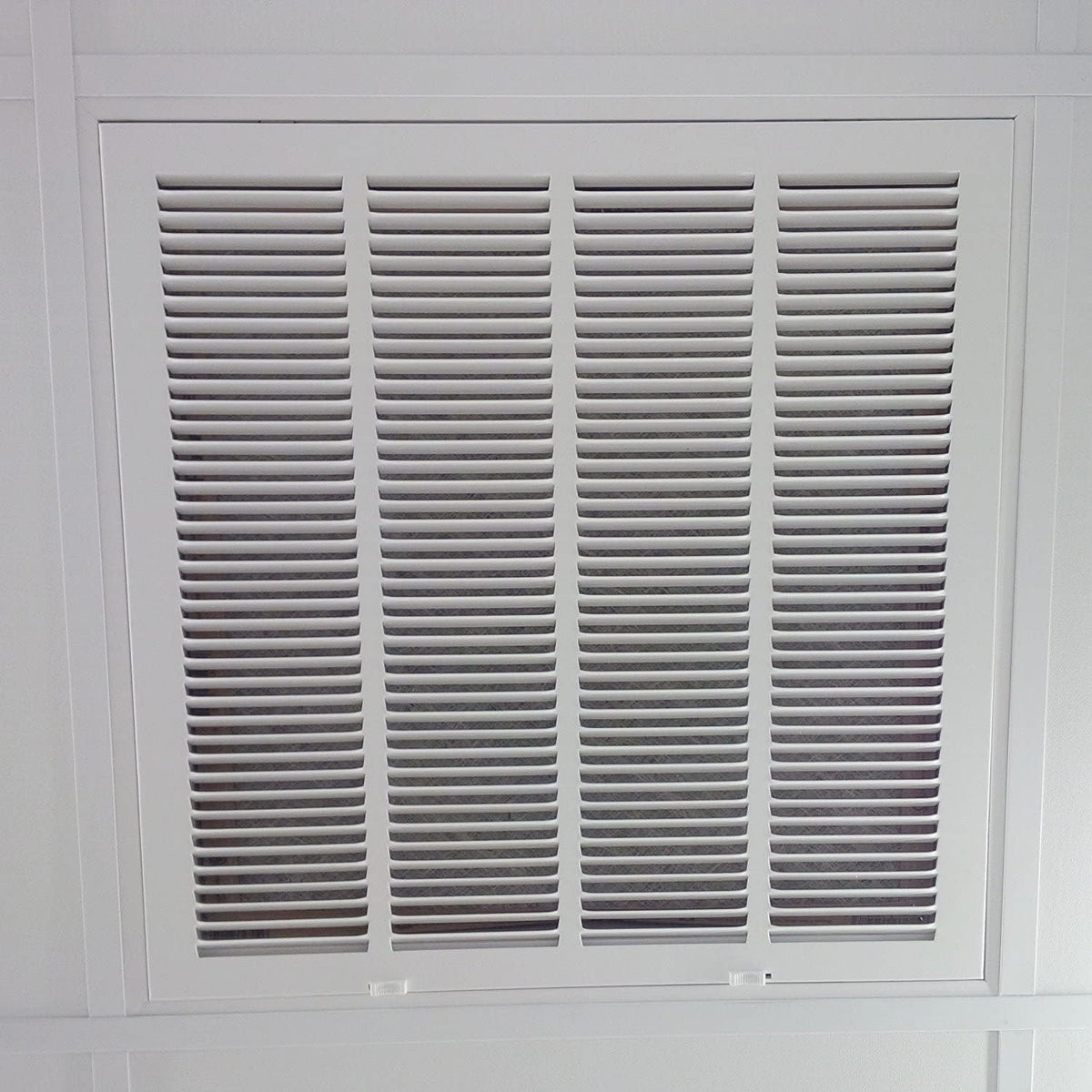 24&quot; x 24&quot; RETURN FILTER GRILLE for Drop Ceiling - Uses 20&quot; x 20&quot; Filter - Easy Access Door &amp; Latch To Filter
