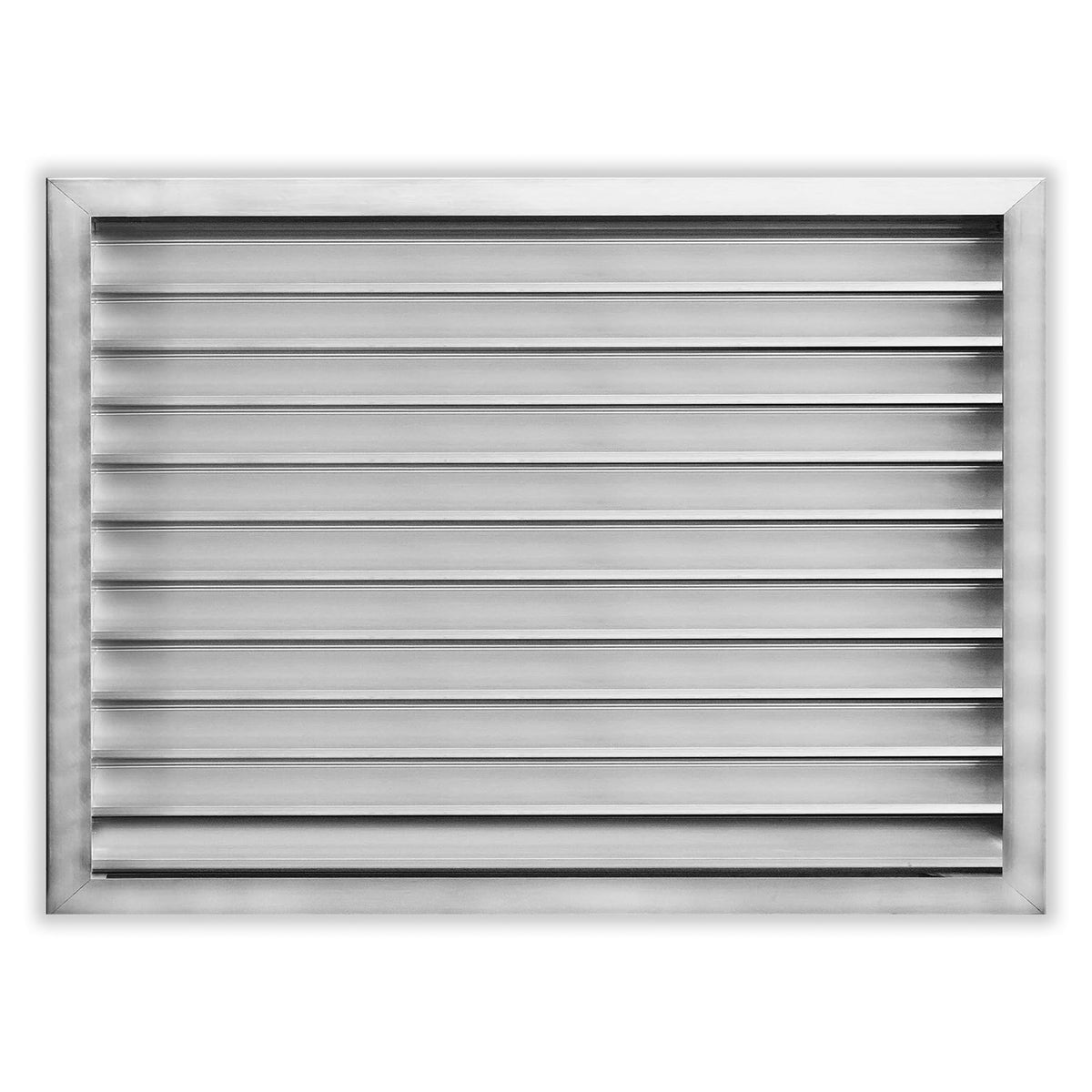 28"w X 22"h Aluminum Exterior Gable Louver Vent for Walls & Crawlspace - Weather-Resistant Air Grille with Screen Mesh - [Outer Dimensions 29.75"w x 23.75"h]