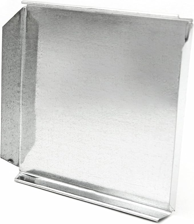 HVAC Premium Rectangular Duct End Cap | Rectangular Duct Caps | 8&quot; X 6&quot; End Cap 26-Gauge Galvanized Steel Metal