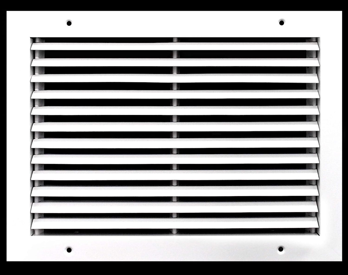 14&quot; x 10&quot; Steel Fixed Bar Return Grille - Sidewall and Ceiling