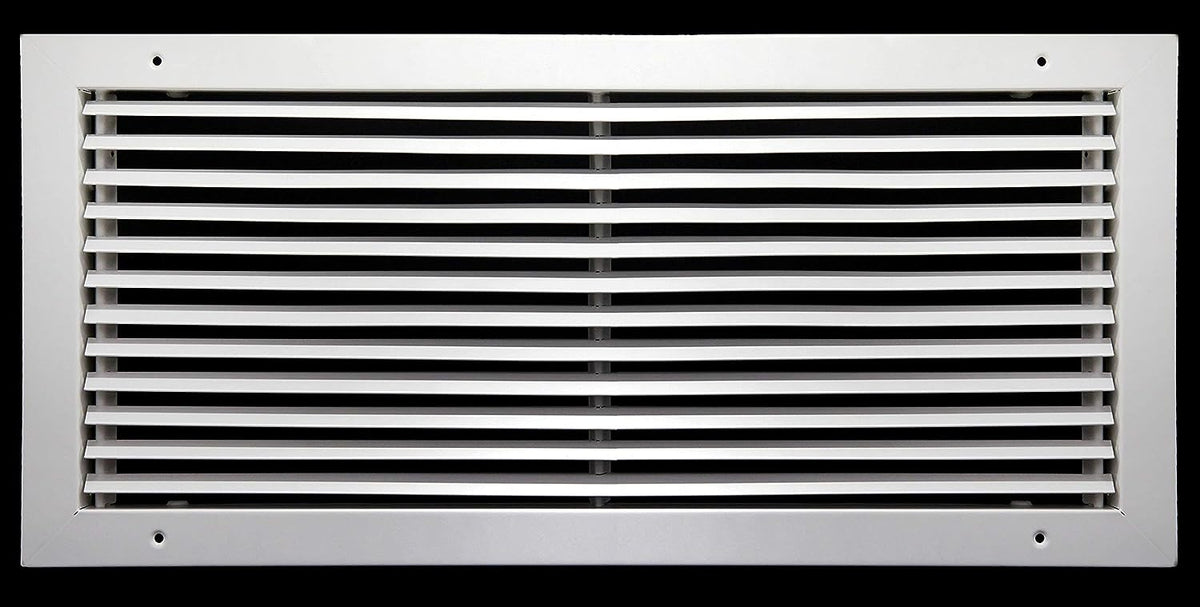 20&quot; x 10&quot; Steel Fixed Bar Return Grille - Sidewall and Ceiling